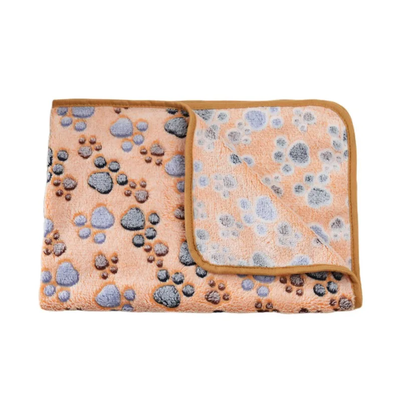 

Pet Cat Dog Warm Universal Anti-skid Blanket Beige Pet Dog Bed Blanket Soft Fleece Cat Cushion Blanket Pet Supplies