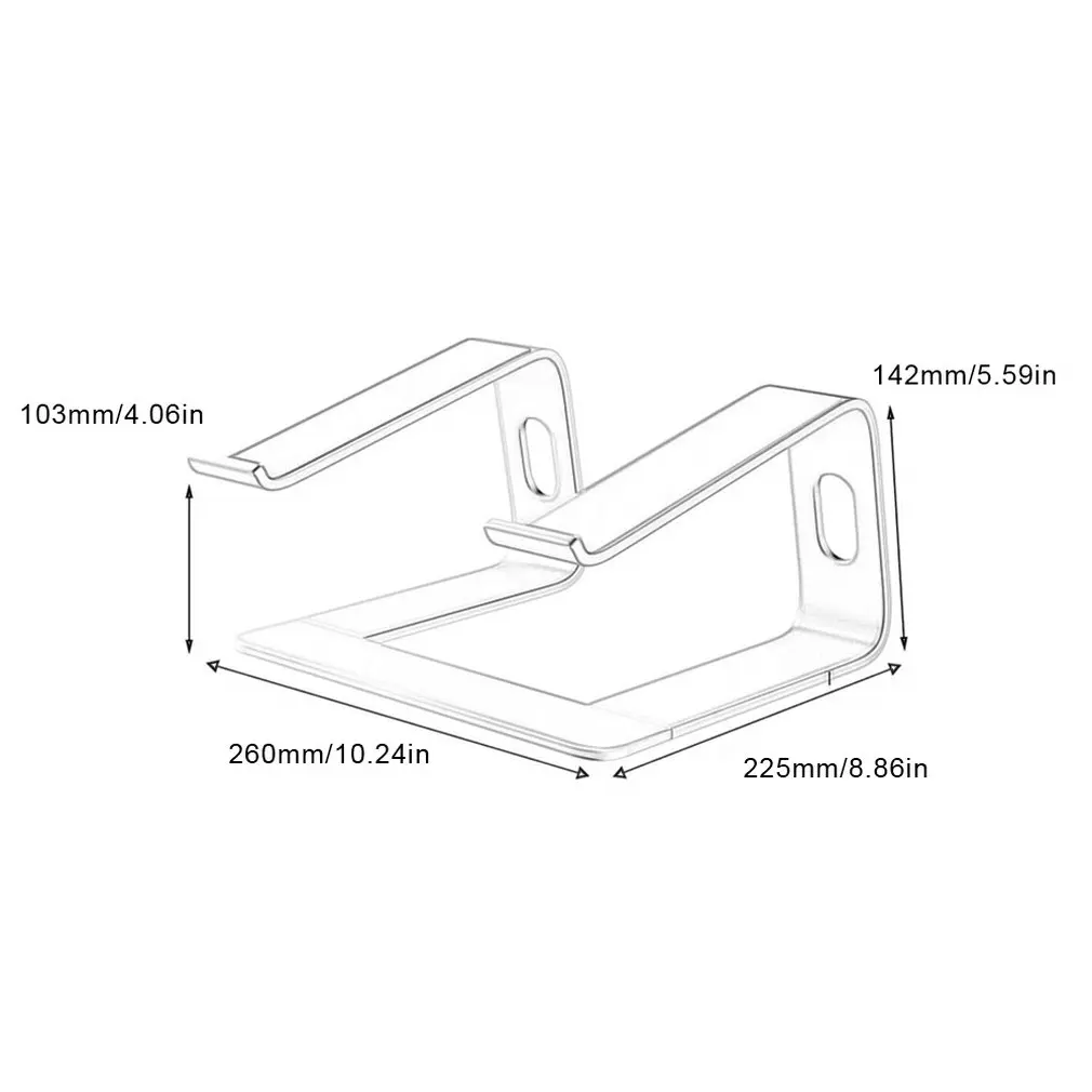 

1 pcs Aluminum alloy notebook stand elevated stand computer desktop metal base cooling rack Laptop stand