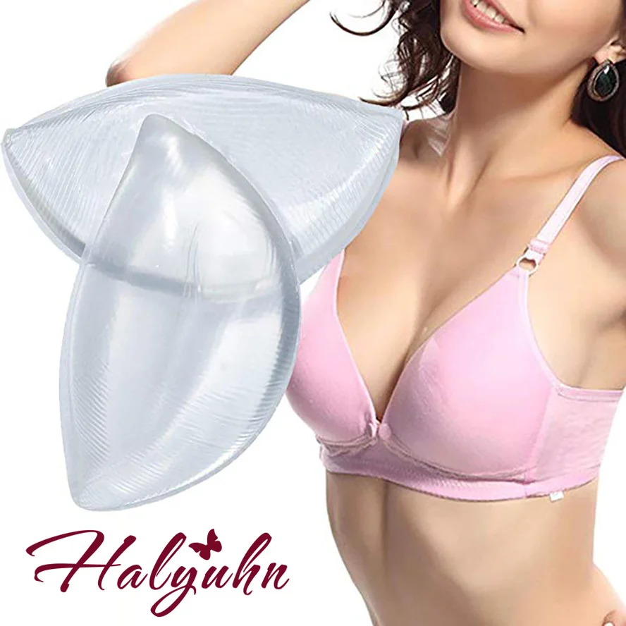 1 пара силиконовых вкладышей Halyuhn для бюстгальтера накладки груди усилители