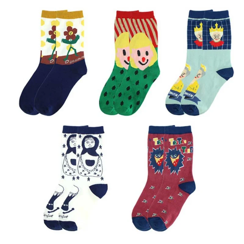 2020 креативные носки унисекс модные каваи мультфильм кукла серии женские прыжки