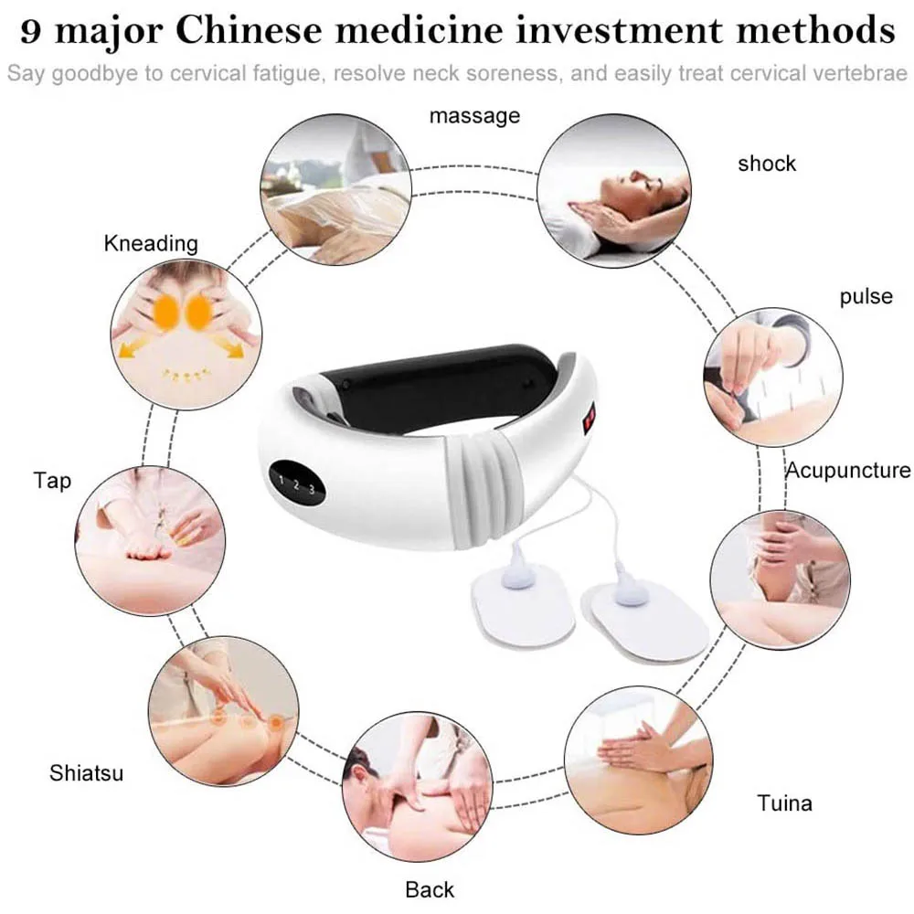 Шиацу массажер для шеи электрический спины на плече импульсный топление мышц