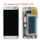 Оригинальный ЖК-дисплей G930F 5,1 'AMOLED для Samsung Galaxy S7 G930 с рамкой SM-G930F, ЖК-дисплей с сенсорным экраном, дигитайзер