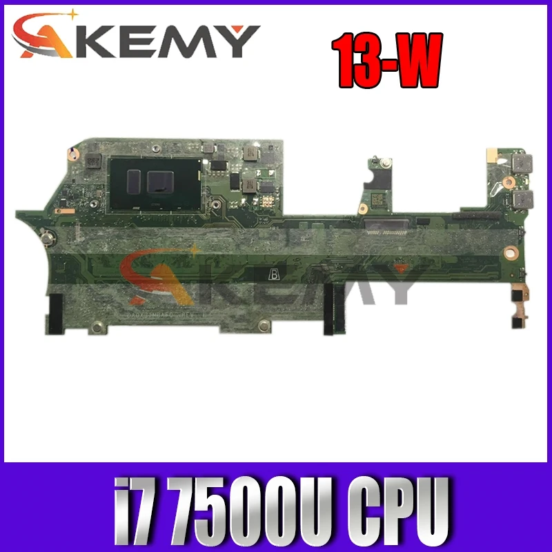 

DA0X31MBAF0 907558-601 907558-001 907558-501 for HP Spectre 13-W X360 13-W010CA 13-W Laptop motherboard CPU I7 7500U 16G