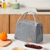 1pcs fresh cooler bags waterproof nylon portable zipper thermal oxford lunch bags for women convenient lunch box tote food bags
