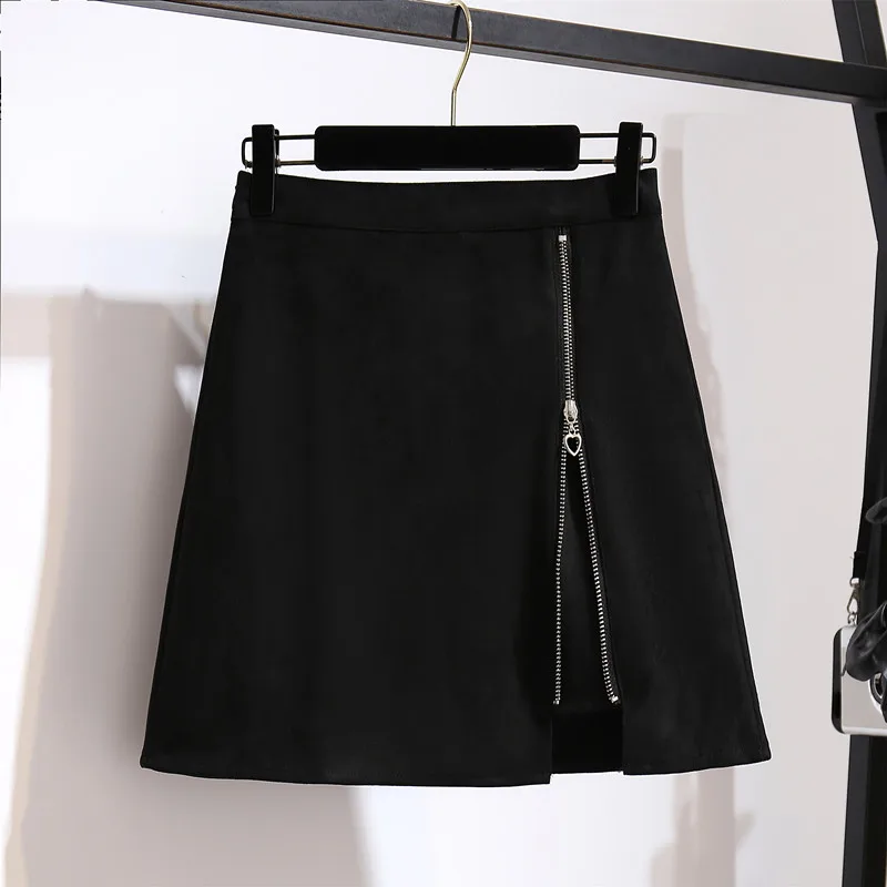 

ICHOIX Autumn And Winter New Women Lace Stitching Knitted Sweater A-line Skirt Female Two-Piece Suit