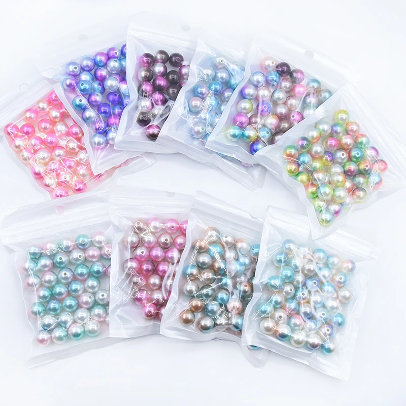 Бусины из АБС-пластика 6 мм с имитацией жемчуга разные цвета 200 шт./лот | Дом и сад
