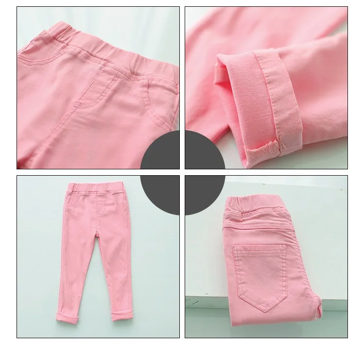 Kids Girls Pants leggings Autumn Spring Summer Fashion Children Candy Color Pencil Pant legging Slim For Girl | Мать и ребенок