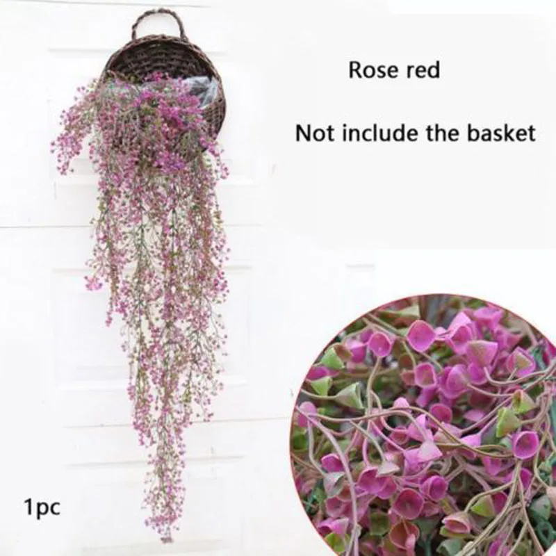 Искусственный цветок висячий Плющ растения гирлянды искусственная Виноградная