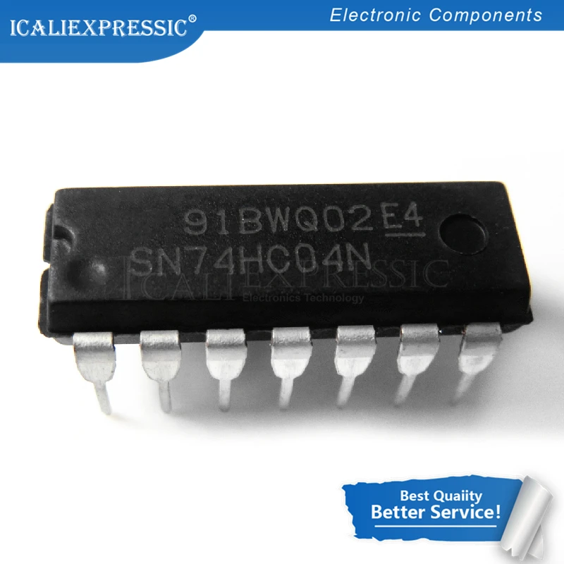 

100 шт. SN74HC04N DIP14 SN74HC04 DIP 74HC04N DIP-14 74HC04 Новый и оригинальный IC