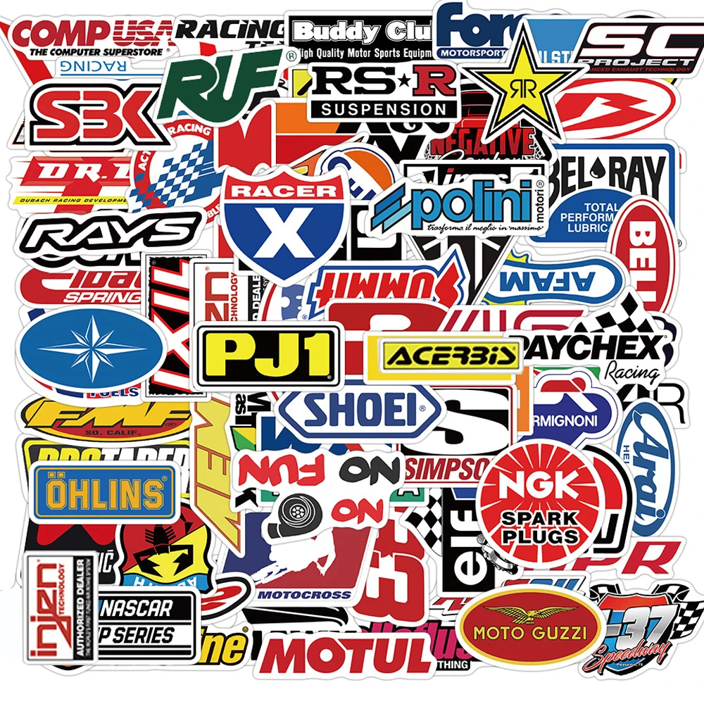 

10/50/100PCS JDM Racing Car Stickers for Laptop Bicycle Motorcycle Waterproof Graffiti Decals Aesthetic Sticker Packs Kids Toys