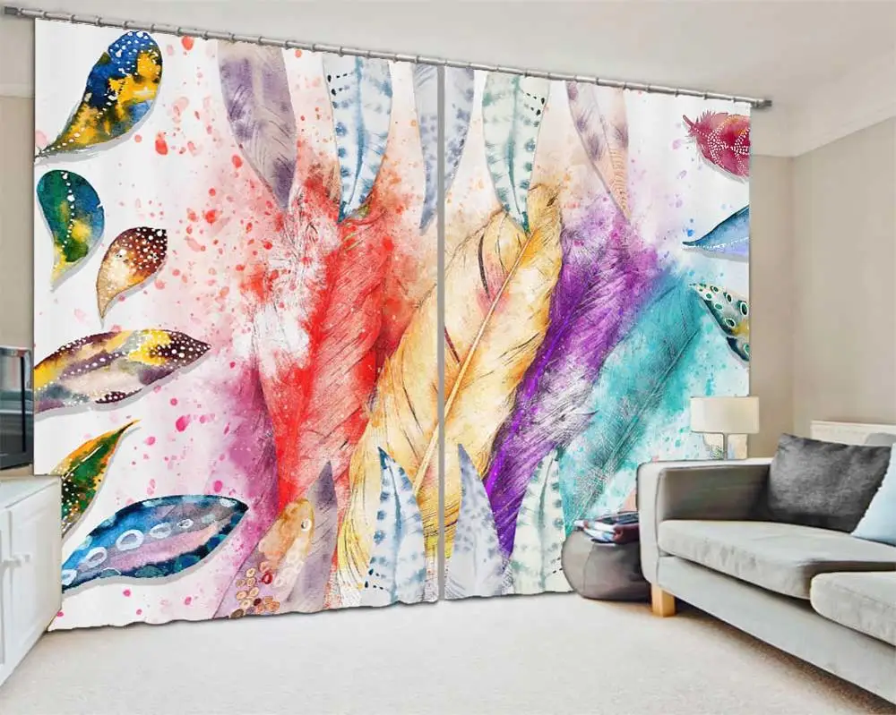 

customize vorhang schlafzimmer blackout feather Living room bedroom modern window curtains simple curtain design