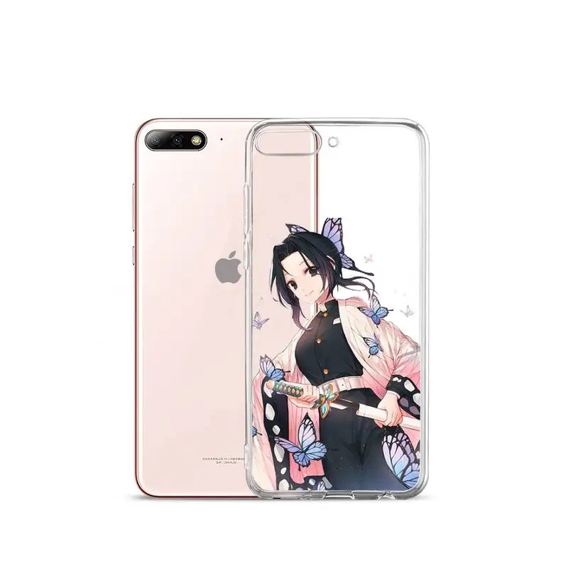 

Kochou Shinobu Demon Slayer anime Phone Case Transparent Clear for iPhone 11 12 mini pro XS MAX 7 8 6 6S Plus X 5S SE 2020 XR