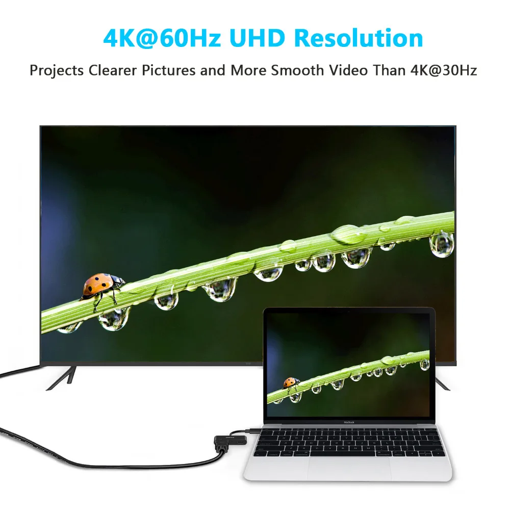 CHOETECH USB C к HDMI адаптер с type PD порт для зарядки Sup s 4 k @ 60Hz samsung Galaxy S9 Plus 2017/2016 MacBook Pro| |