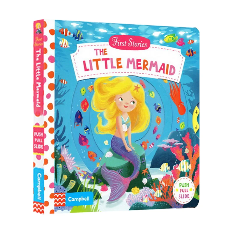 

Little Mermaid English Enlightenment 3D Flap Picture Book Children Reading Books Montessori Educational Toys