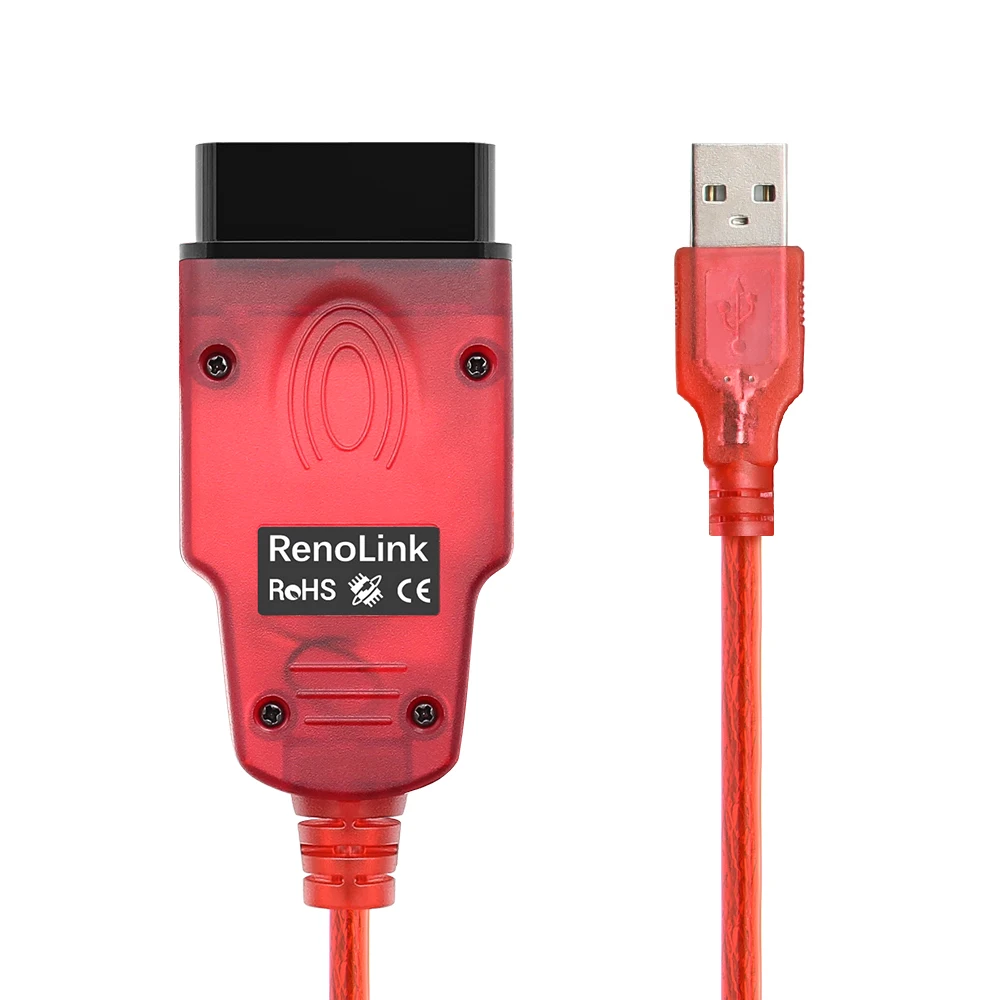 Лучший Renolink V1.98 для Renault OBD2 ECU Программатор Reno Link 1.87 диагностический кабель USB