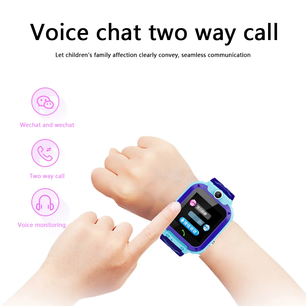 Boys Girls with Sim Card Photo Waterproof IP67 Gift Touch SIM SOS GPS Anti-Lost Kids Children Smart Phone Watch | Электроника