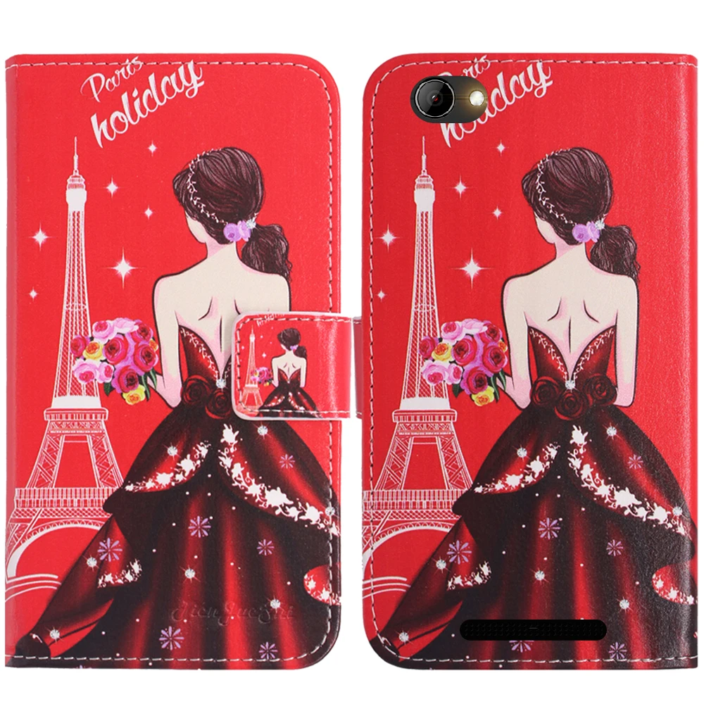 Модный защитный флип-чехол TienJueShi кожаный чехол-бумажник для Logicom Le Connect Pulse |