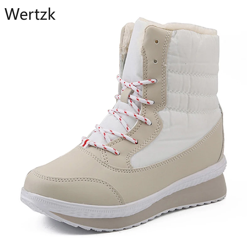 Женские ботильоны на платформе теплые зимние ботинки большие размеры 42 2019|Зимние