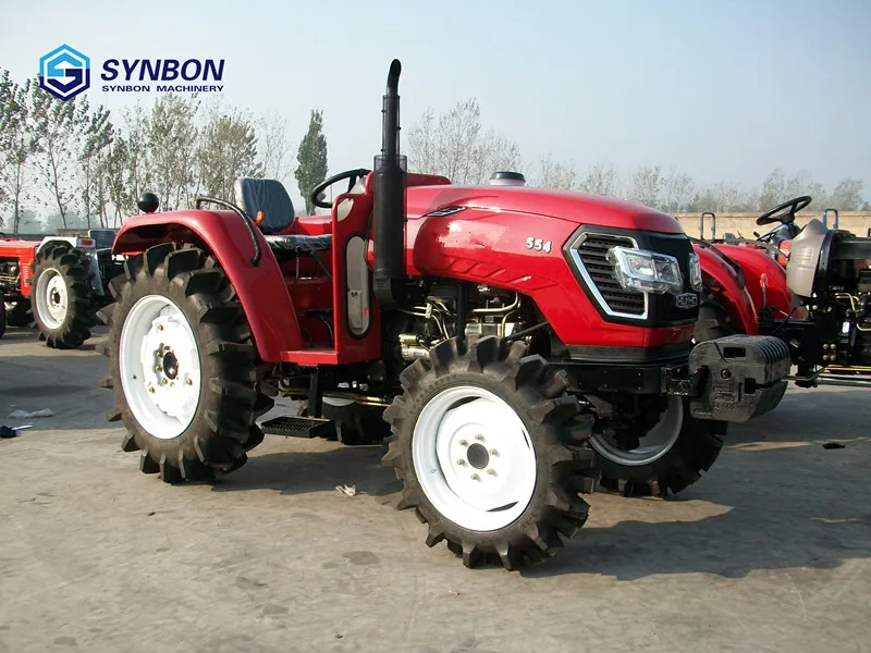 SYNBON Новый 55HP 4*4 колесный трактор сельскохозяйственный гидравлический мини