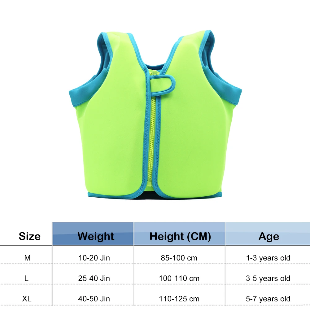 

Toddler Small Kids Swim Vest Small Children Float Jacket Neoprene 1-7 Years Old for Family Outdoor Swimming Supply