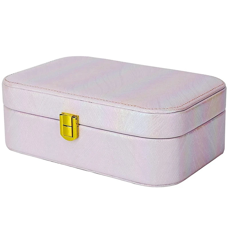 

Jewelry Storage Box Women's Jewelry Storage Box and Earrings Bracelet Necklace Ring PU Leather Storage Box