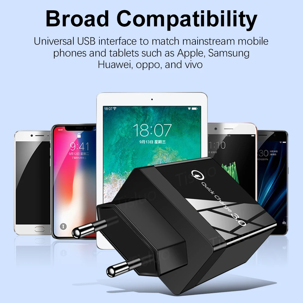 Быстрая зарядка 3,0 USB зарядное устройство 4.8A быстрое зарядное устройство для iPhone 7 8 X samsung S10 A50 Xiaomi MI9 QC 3,0 EU US Plug настенное зарядное устройство для телефона s