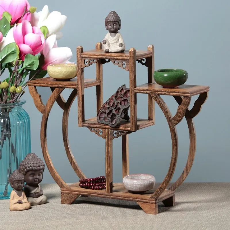 Деревянная полка с крыльями курицы Новая китайская настольная маленькое