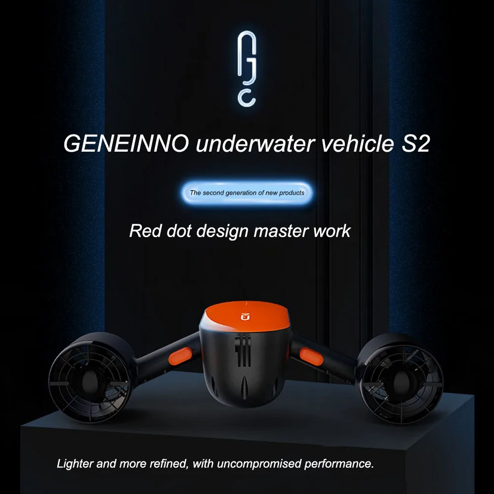 

Электрический подводный скутер GENEINNO S2, 30 метров, водонепроницаемый, для подводного плавания, Freediving Snorkel, плавательный бассейн, оборудование ...