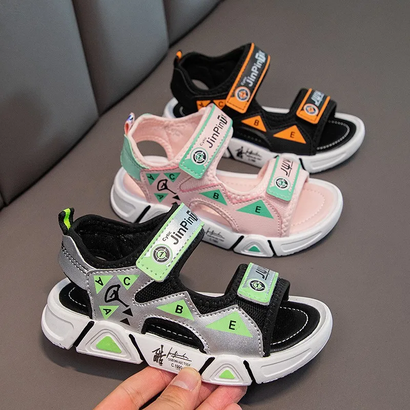 

Summer baby sandals for girls boys soft bottom cloth children shoes fashion little kids beach sandals toddler shoes