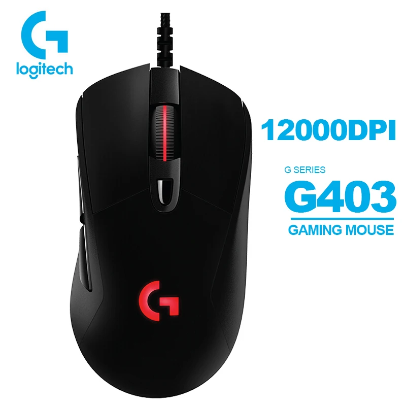 Игровая мышь Logitech G403/G403 Hero 12000DPI проводная RGB с 32 битной поддержкой ARM G HUB для Windows Mac