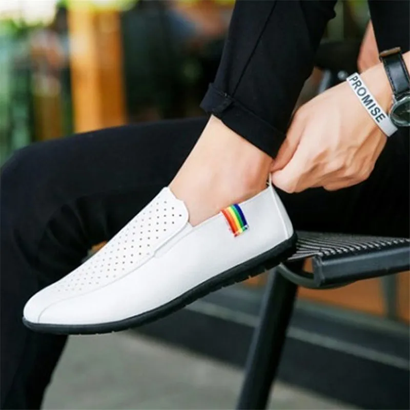 2020 Men Loafers Shoes Spring Fashion Boat Footwear Man Brand Leather Moccasins Men'S Comfy Drive Men's Casual | Обувь