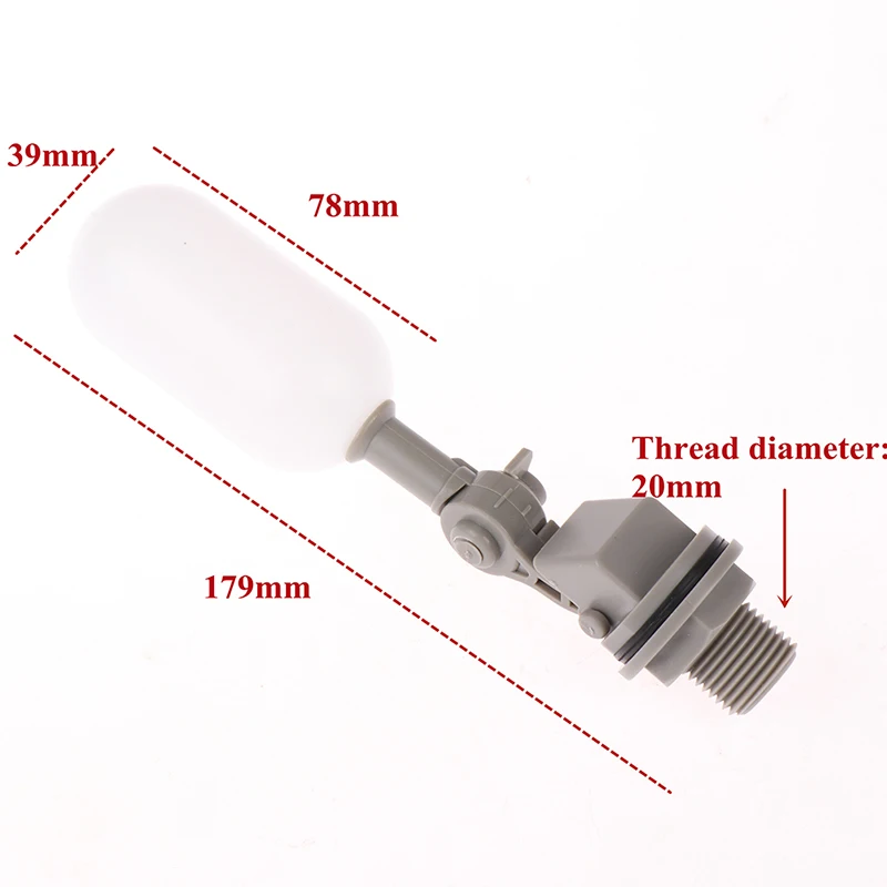 

Plastic Water Float Ball Valve Shut Off 20mm 3/4 Inch For Automatic Valve