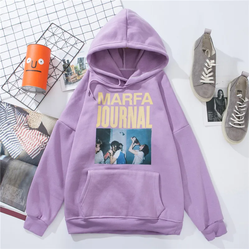 Purple 8 Теплая Женская толстовка с капюшоном, зимняя Толстовка свободного кроя, Женская Толстовка Harajuku с буквенным принтом, пуловер с длинным рукавом, более размера d, пальто с капюшоном - Цвет: Purple 8