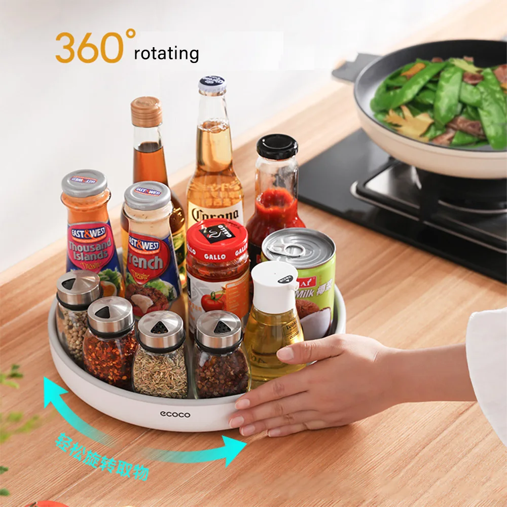 lazy susan turntable cabinet kitchen non skid turntable cabinet organizer spice rack 360 ° rotating spice rack free global shipping
