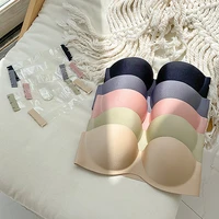womens tube top strapless bra sexy lingerie push up bras tops seamless underwear invisivble top backless bralette clothes dress