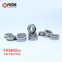 f63800zz bearing abec 5 10pcs 10197 mm flanged f63800z ball bearings f63800 zz
