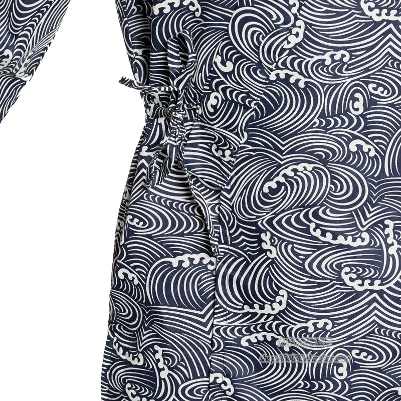 

Summer Autumn Pajamas Set Pure Cotton Japanese Kimono Women Men Causal Home Clothes Suit Cardigan Haori Jinbei