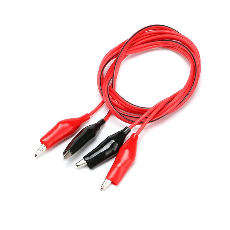 

1M Alligator Cilp to AV Banana Plug Test Cable Lead Connector Dual Tester Probe 35mm Crocodile Clip for Multimeter Measure Tool