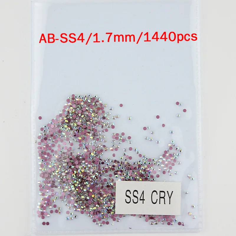 Белый Стразы AB красная нижняя поверхность нетермальный ремонт стразы стекло