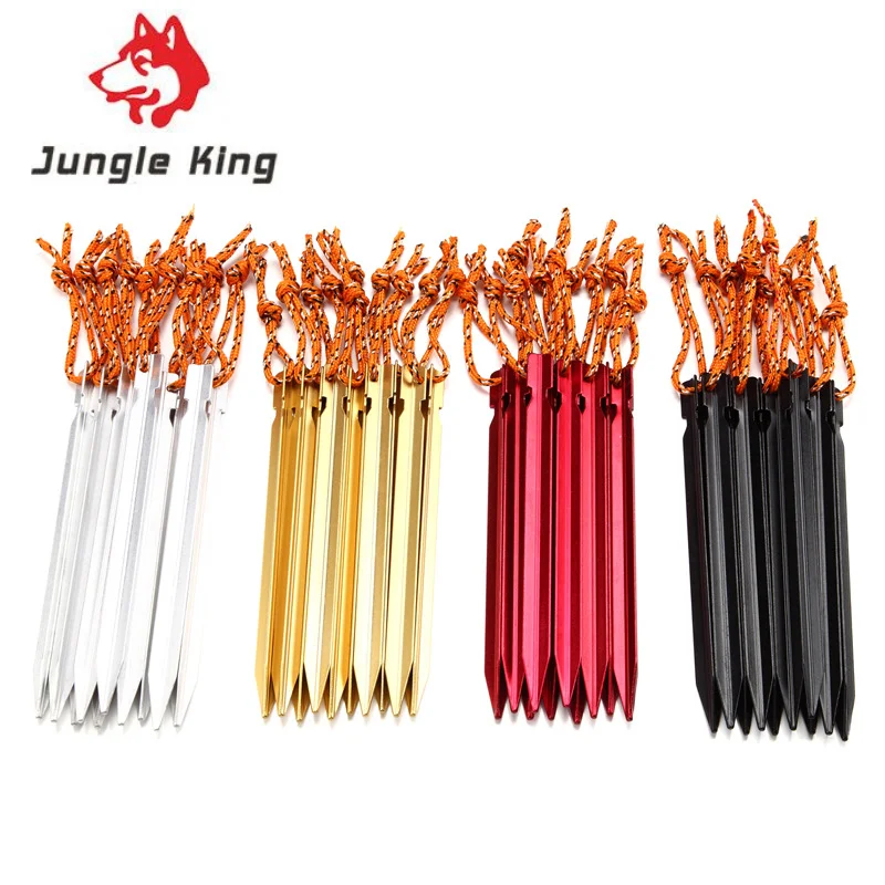 

3F UL GEAR 12 шт. алюминиевые колышки для палатки, гвозди с веревкой, оборудование для кемпинга и пешего туризма, аксессуары для палатки для путеш...