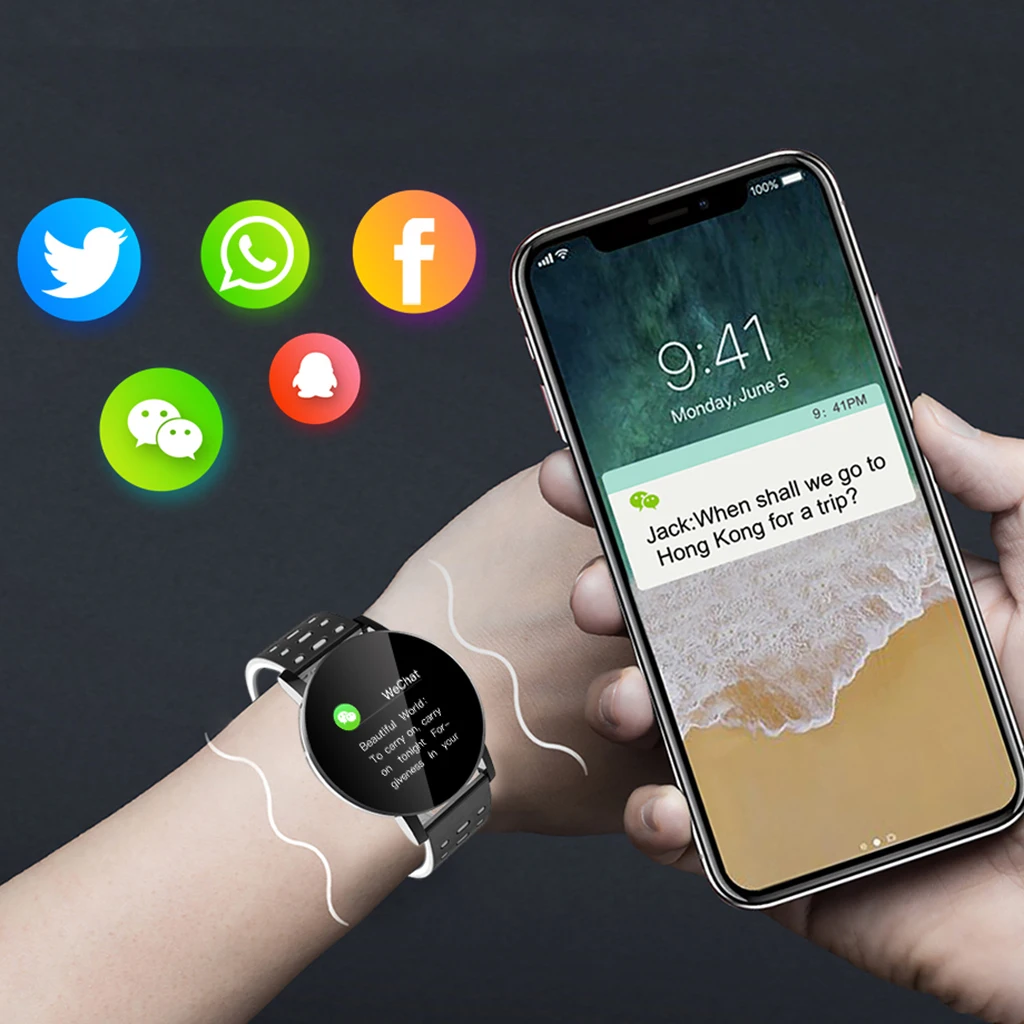 Смарт браслет для мужчин и женщин спортивный фитнес трекер часы с Bluetooth 4 0 iPhone Android