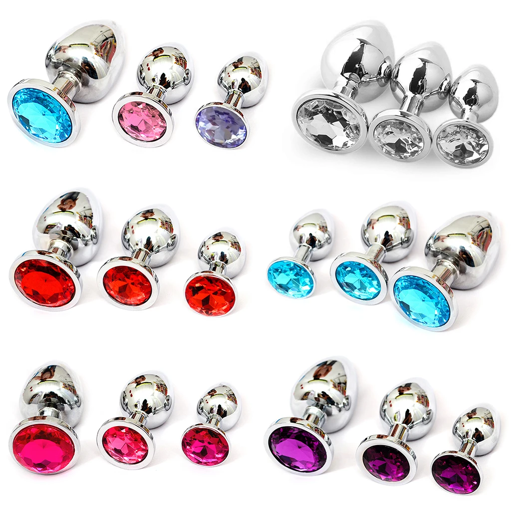 3 шт. секс товары женская Вагина влагалищный эротический массажер из нержавеющей