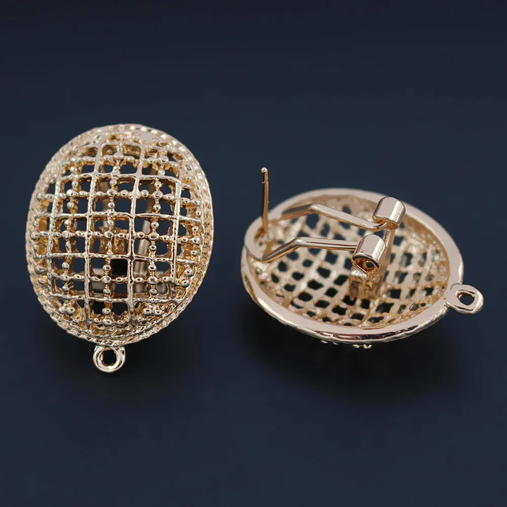 Нигерийские африканские клипсы Подвесные серьги штыревые разъемы искусственная