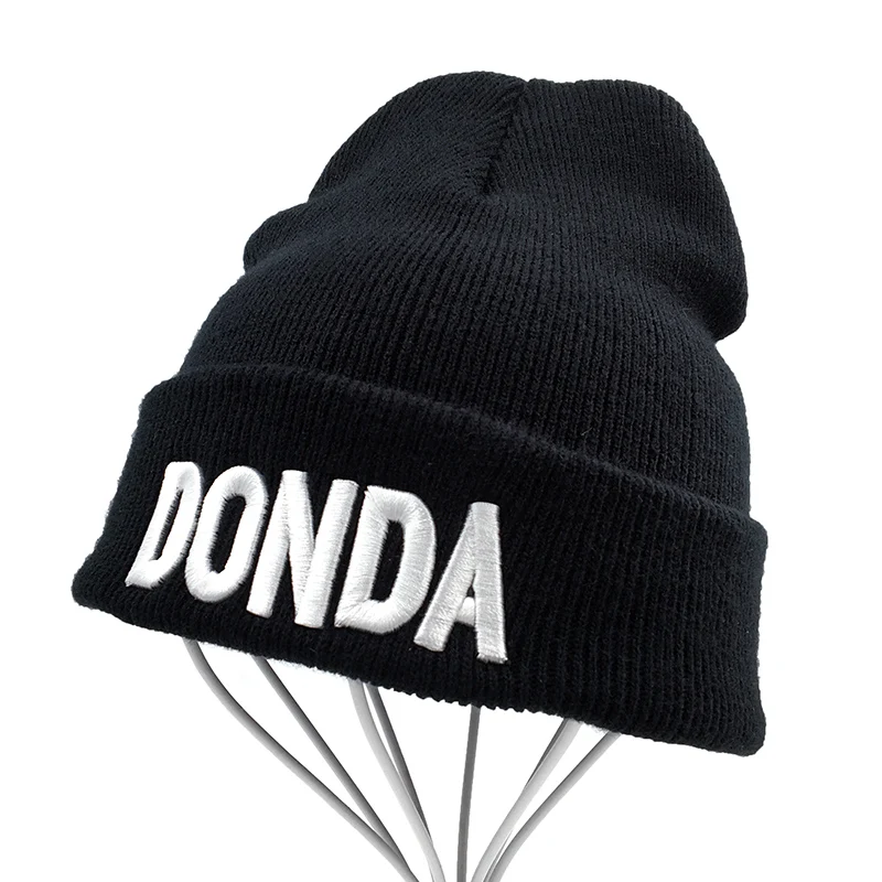 

Latest album DONDA Autumn cap Kanye West Beanies Men Women Keep warm Fashion Knitted Winter Hat Hip-hop Skullies Cold Hat