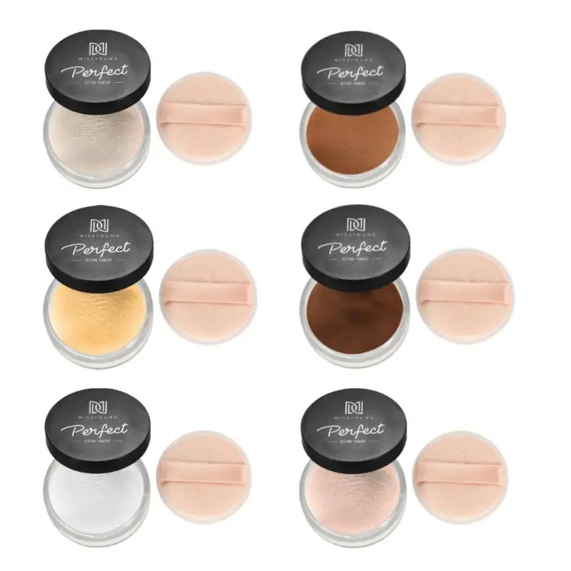 Минеральная пудра MissYoung 6 цветов водостойкая Матирующая для макияжа контроль