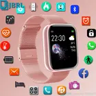 Полностью сенсорные Смарт-часы для женщин и мужчин, Смарт-часы для Android IOS, умные часы из нержавеющей стали, электронные фитнес-трекер, умные часы