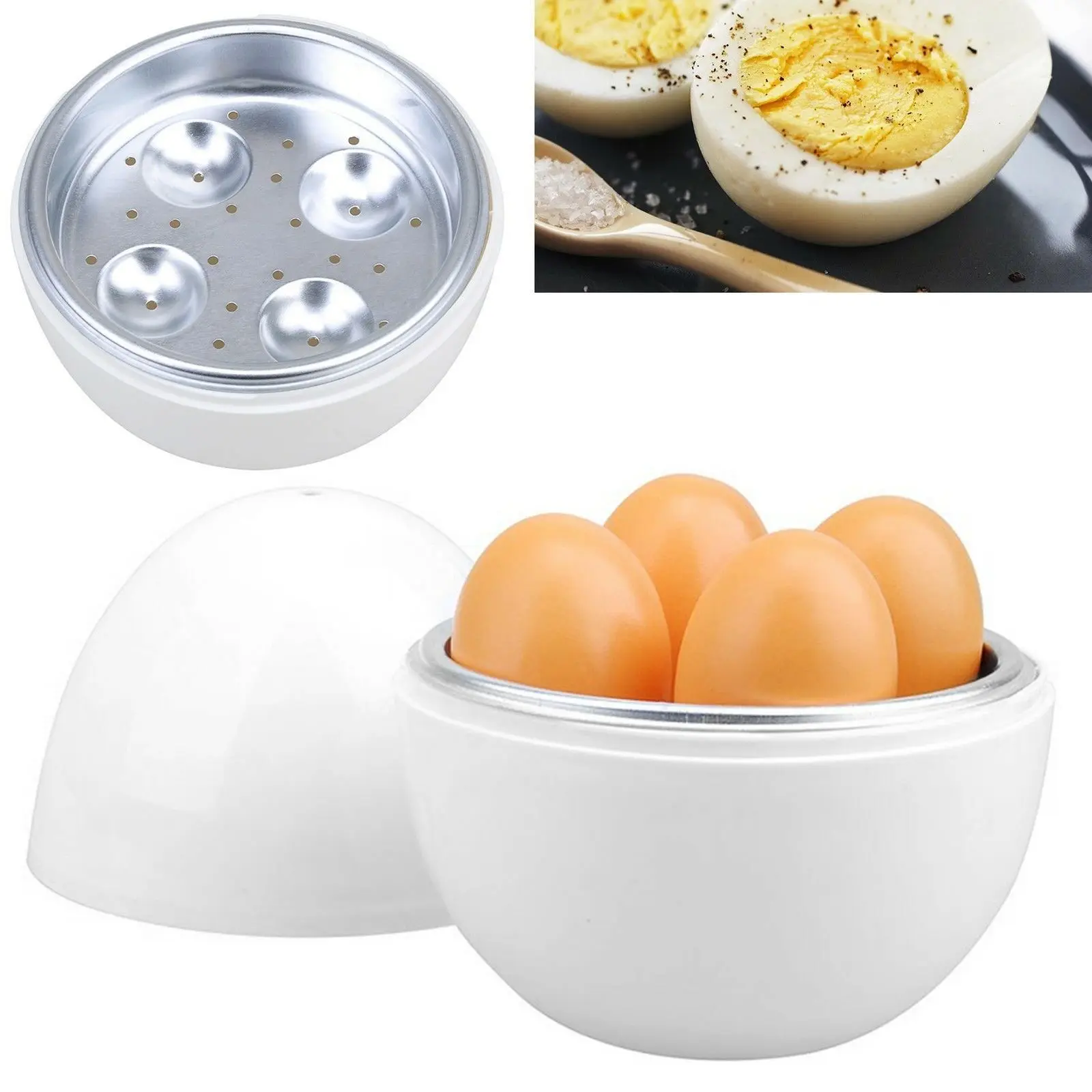 Новая микроволновая 4 яичный котел Пароварка для яиц котельная кухонная утварь безопасные инструменты для яиц формы для варки яиц без скорлупы яичная плита