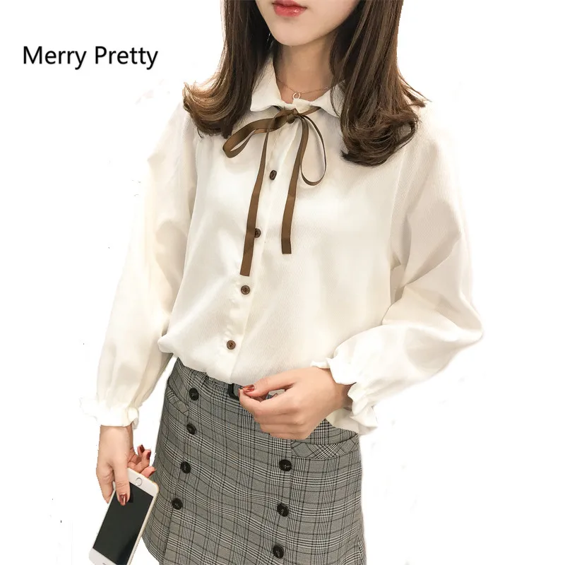 Женская Вельветовая блузка с отложным воротником длинным рукавом и