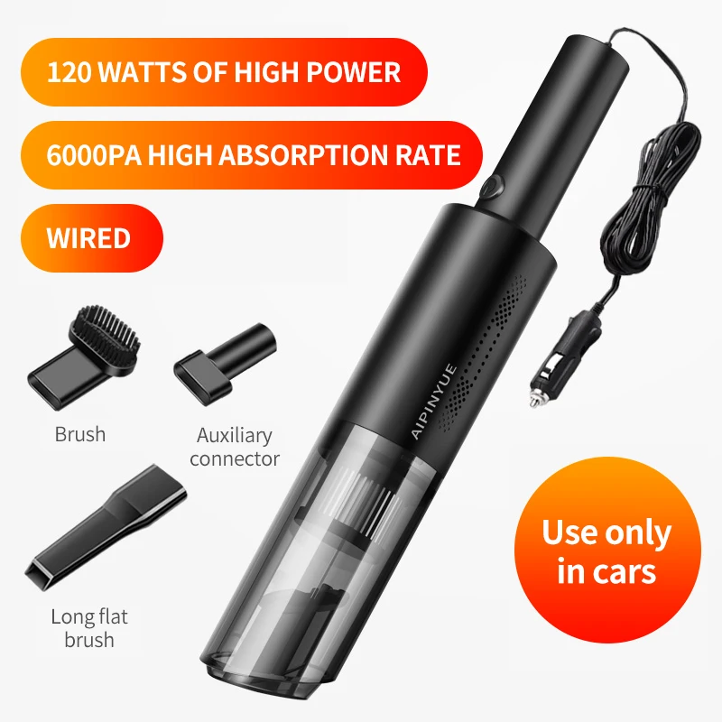 

Wireless car vacuum cleaner portable with handheld vacuum cleaner car household dual-use 120W6000pa strong suction mini cleaner