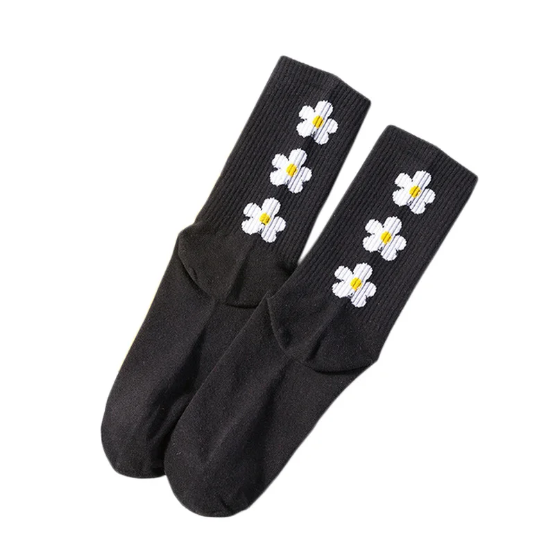 Хлопковые носки для девочек с рисунком Цветочные Носки | Женская одежда